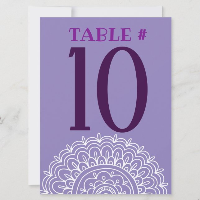 LILA HEMSA HAND AV GOD Bat mitzvah Party Card Inbjudningar (Framsida)
