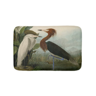 Lila Heron Audubon Bird Wildlife Painting Badrumsmatta