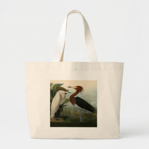 Lila Heron Audubon Bird Wildlife Painting Jumbo Tygkasse