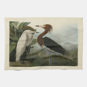 Lila Heron - från Audubon's Birds of America Kökshandduk