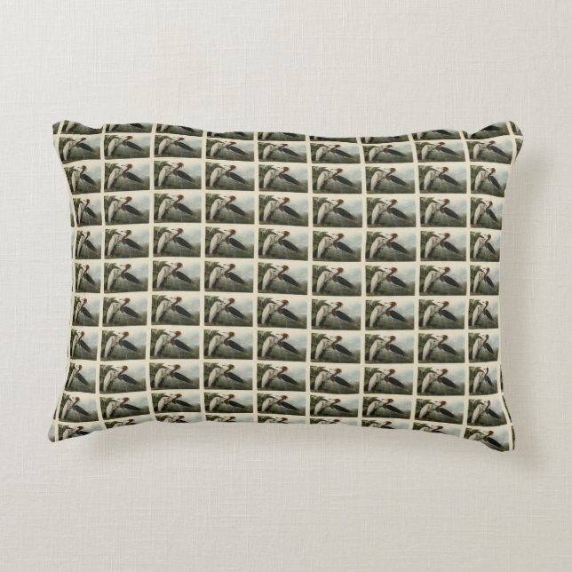 Lila Heron - från Audubon's Birds of America Prydnadskudde (Baksidan)