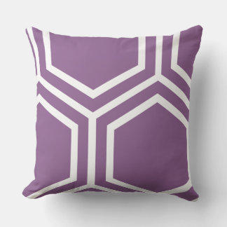 Lila Hexagon Pillow Kudde