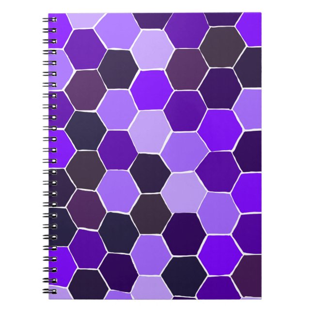 Lila hexagon quilt mönster bärbar dator anteckningsbok (Framsidan)