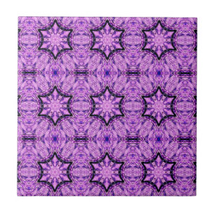 lila hexagrampanel kakelplatta