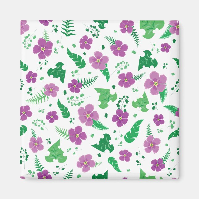 Lila Hibiscus Magnet (Framsidan)