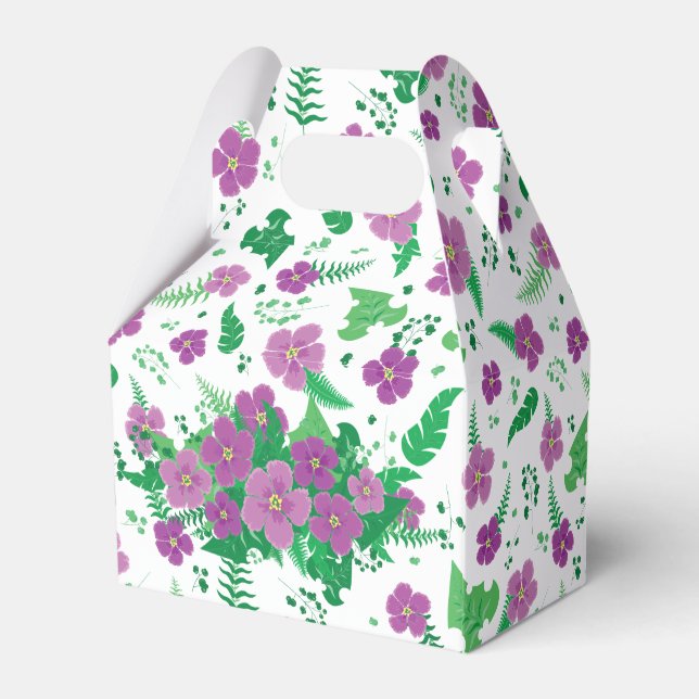 Lila Hibiscus Presentaskar (Baksidan Sidan)