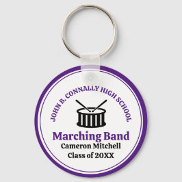 Lila High School Marching Band Personlig Nyckelring