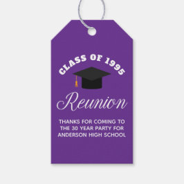 Lila High School Reunion Personlig Party Presentetikett