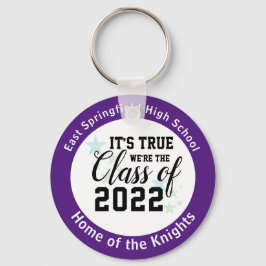 Lila High School Senior Class Gift Ideas Nyckelring