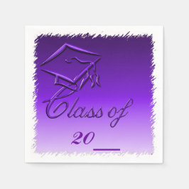 Lila High School Studenten Pappra Napkins Pappersservett