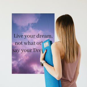 Lila himlar moln poster