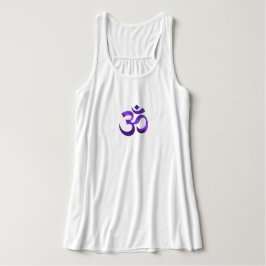 Lila Himlar Om Bella+Canvas Flowy Yoga-Tanktopet Linne Med Racerback