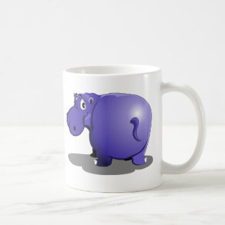 Lila Hippo-kaffe Mugg