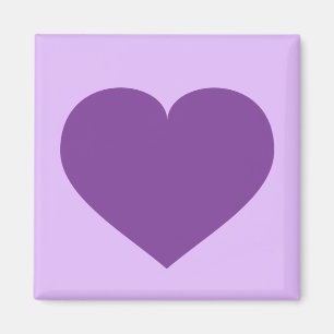 Lila hjärta magnet