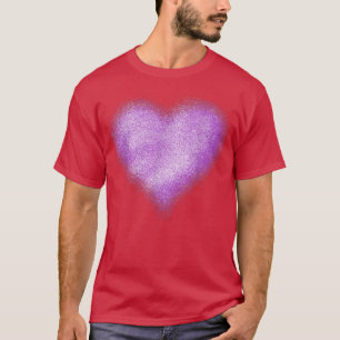Lila hjärta t shirt, lila hjärtbarn, lila h shirt
