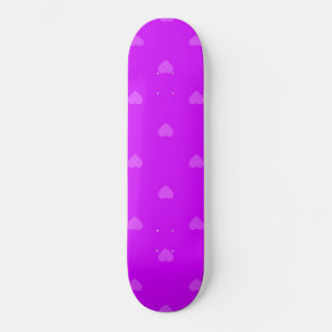 Lila hjärtan mönster mini skateboard bräda 18,5 cm