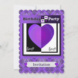 &Lila hjärtan som slår