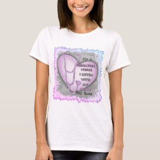 Lila Hjärtat Pediatriska sjuksköterskor T Shirt