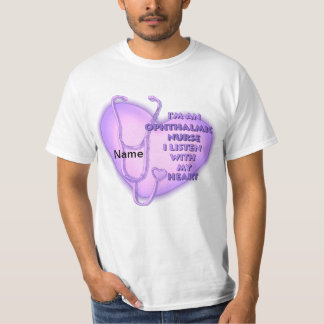 Lila Hjärtftalmisk sjuksköterska T Shirt