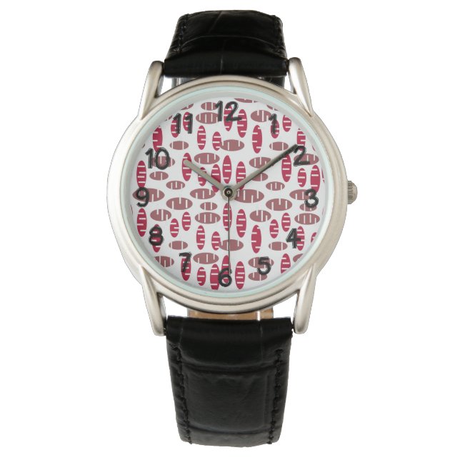 Lila Holey Ovalers Armbandsur (Framsida)