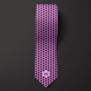 Lila Honeycomb-Avslappnad Slips