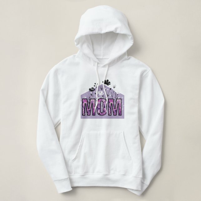 Lila hoodie t shirt (Design framsida)
