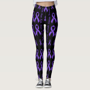 Lila Hope Faith Strength Courage ...Epilepsy Leggings