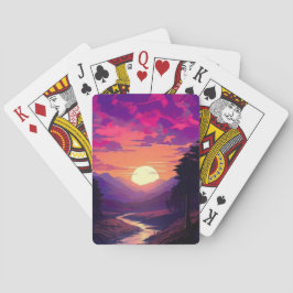 Lila Horizons over River Valley Casinokort