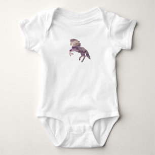 Lila Horse Painting Baby Bodykostym T Shirt