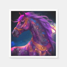 Lila Horse Pappersservett