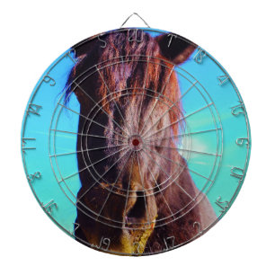 Lila Horse w/ Grönt Mouth Darttavla