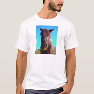 Lila Horse w/ Grönt Mouth T Shirt