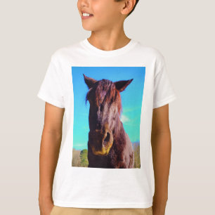 Lila Horse w/ Grönt Mouth T Shirt