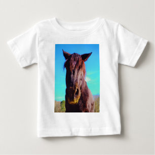 Lila Horse w/ Grönt Mouth Tröja