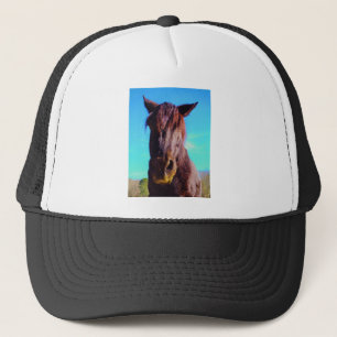 Lila Horse w/ Grönt Mouth Truckerkeps