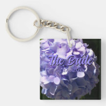 Lila Hortensia lila blommor till bruden