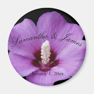 Lila Hortensia Närbild Bröllop Magnet