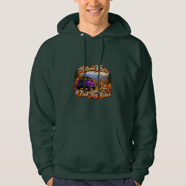 Lila höststämning hoodie (Framsida)