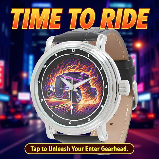 Lila Hot Rod, Eldig gata  Armbandsur (Skapare uppladdad)