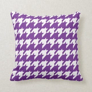 Lila Houndstooth Dekorativ kudde