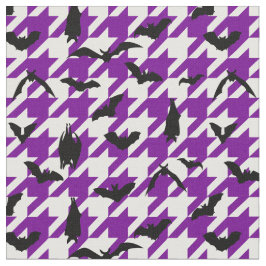 lila Houndstooth halloween Black fladdermus Tyg