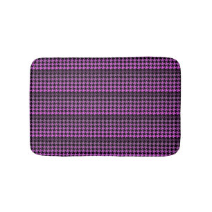 Lila Houndstooth-minnesformat badmat Badrumsmatta