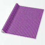 Lila Houndstooth Wrapping Papper Presentpapper<br><div class="desc">Radbryt dina presenter med roligt pappert med Lila Houndstooth Wrapping Papper.</div>