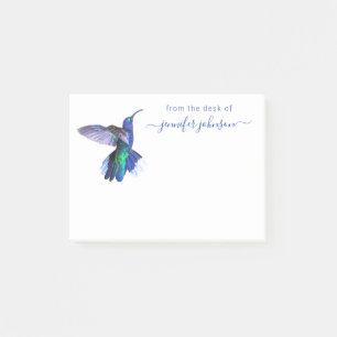 Lila Hummingbird från Personligens skrivbord Post-it Block