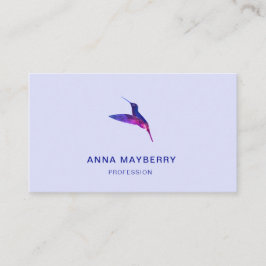 Lila Hummingbird Visitkort