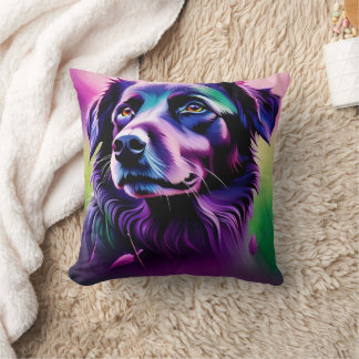 Lila Hund Cushion Kudde