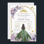 Lila Hunter-Grönten Quinceañera Inbjudningar<br><div class="desc">Förändrad inbjudan till Forest Lila Hunter Grönt Quinceañera</div>