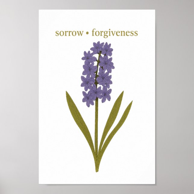 Lila Hyacinter - Lö, förlåtelse Poster (Framsidan)