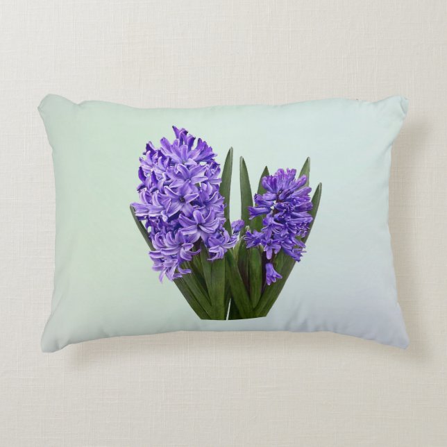 Lila Hyacinth Duo Prydnadskudde (Framsidan)