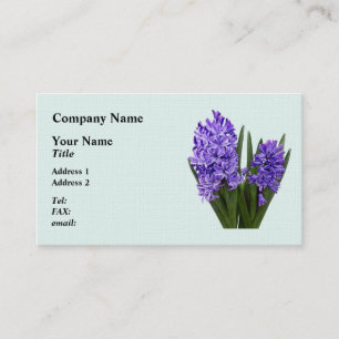 Lila Hyacinth Duo Visitkort
